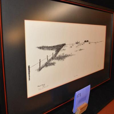 Robert Prevott "The Field" Framed Print, 40/100 1972