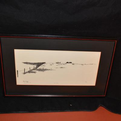 Robert Prevott "The Field" Framed Print, 40/100 1972