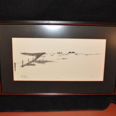Robert Prevott "The Field" Framed Print, 40/100 1972
