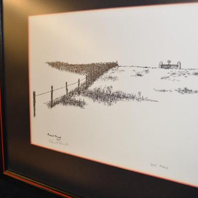 Robert Prevott "The Field" Framed Print, 40/100 1972