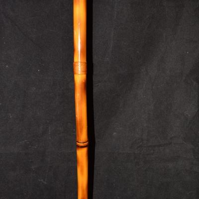 Vintage Bamboo Hiking Stick, E.G. Schlader 45"