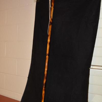 Vintage Bamboo Hiking Stick, E.G. Schlader 45"