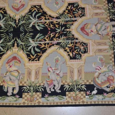 Chinese Elephant Needlepoint Tapestry/Rug