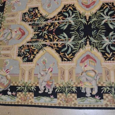 Chinese Elephant Needlepoint Tapestry/Rug