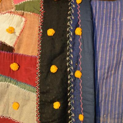 Very Vintage Heavy Crazy Quilt 96"x80"