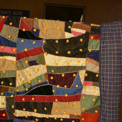 Very Vintage Heavy Crazy Quilt 96"x80"