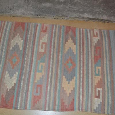 Beautiful Wool Rug, Hecho en Mexico  56