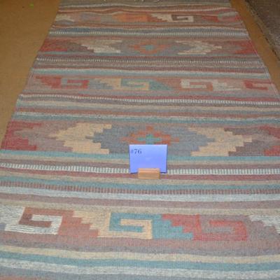 Beautiful Wool Rug, Hecho en Mexico  56