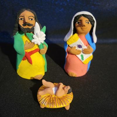 Primitive Mexican Nativity Scene by Josefina Aguilar (K-DW)