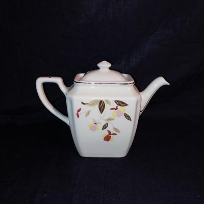 ANTIQUE CHINA TEAPOT - SUGAR & CREAMER BY JEWEL "AUTUMN LEAF"