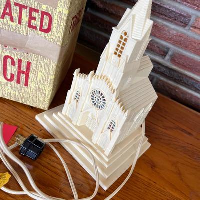 Vintage Plastic Church Lamp