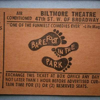 (3) 1960's Theatre Tickets