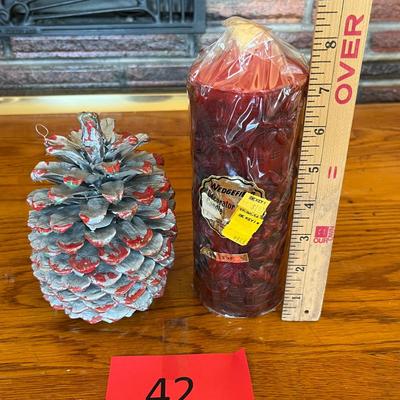 Vintage christmas candles