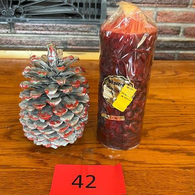 Vintage christmas candles
