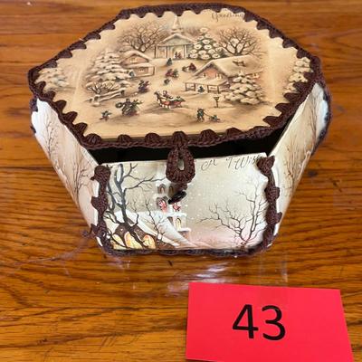 Vintage Christmas card box
