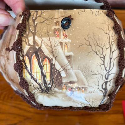 Vintage Christmas card box