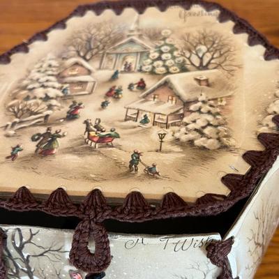 Vintage Christmas card box