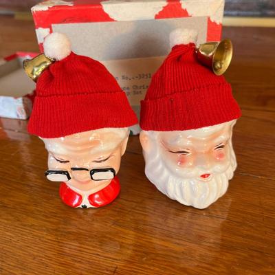 Mr & Mrs Santa Egg Cups