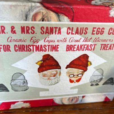 Mr & Mrs Santa Egg Cups