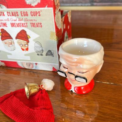 Mr & Mrs Santa Egg Cups