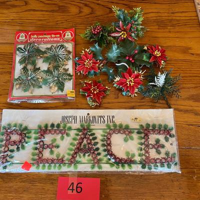 Plastic Greenery Christmas
