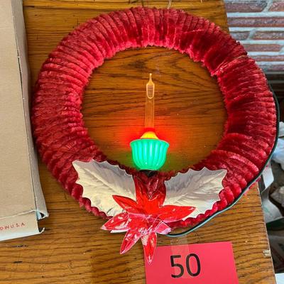 Bubble light wreath in box