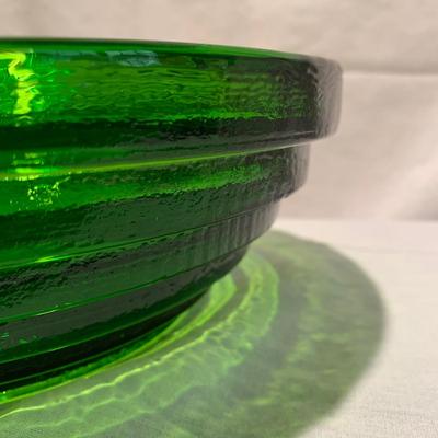 Blenko Pyramid Hand Made Step Glass Bowl (UH-KW)