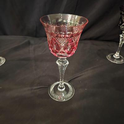 Six Multicolor Crystal Goblet Set (DR-JS)