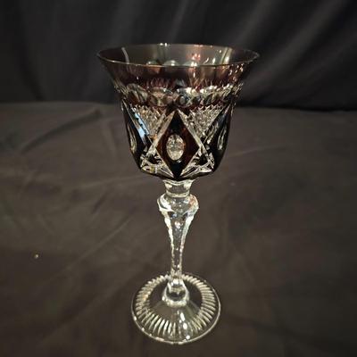 Six Multicolor Crystal Goblet Set (DR-JS)