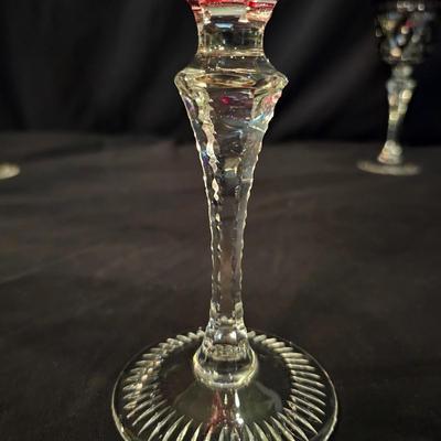 Six Multicolor Crystal Goblet Set (DR-JS)