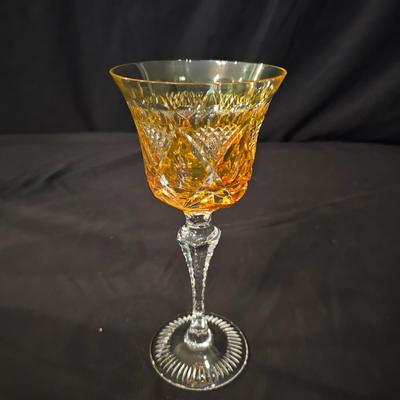 Six Multicolor Crystal Goblet Set (DR-JS)
