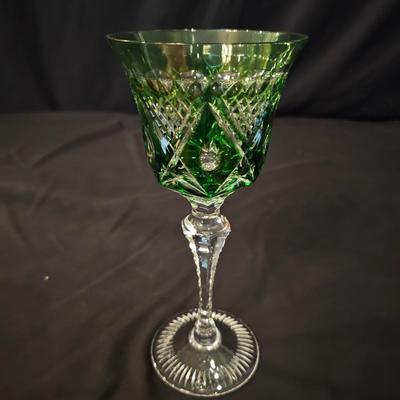 Six Multicolor Crystal Goblet Set (DR-JS)