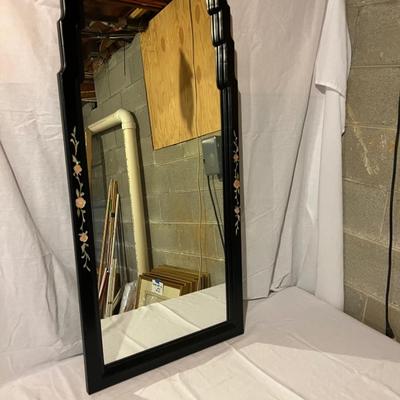 Black Wood Framed Mirror (BS-MK)