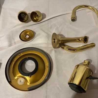 Three Brass Finish Faucets & More (BS-MK)