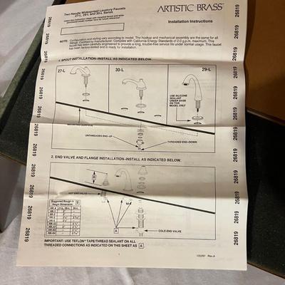 Three Brass Finish Faucets & More (BS-MK)