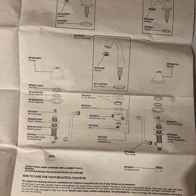 Three Brass Finish Faucets & More (BS-MK)