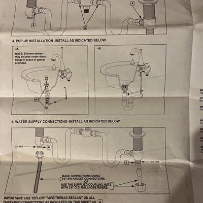Three Brass Finish Faucets & More (BS-MK)