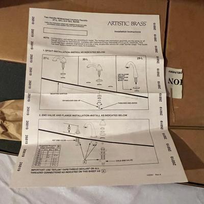 Three Brass Finish Faucets & More (BS-MK)