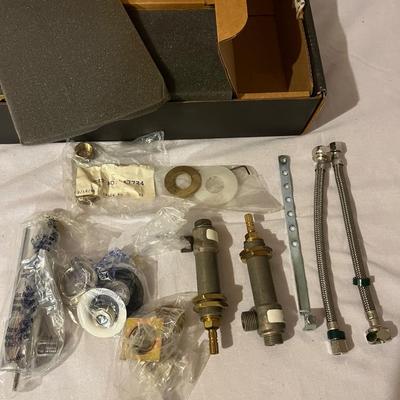 Three Brass Finish Faucets & More (BS-MK)