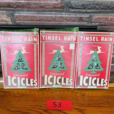 Tinsel Rain 3 vintage boxes