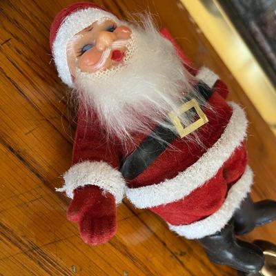 Gurley Candles & Frocked Santa figure
