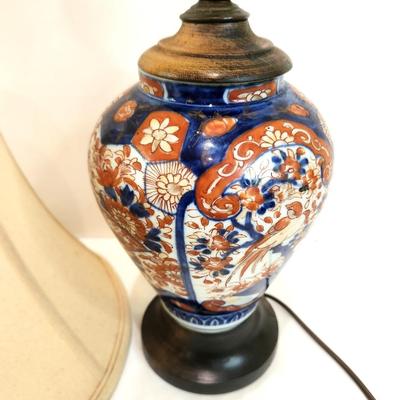 Lot #80  Antique Imari Vase, now Table Lamp