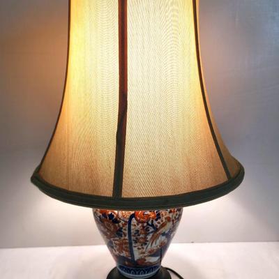 Lot #80  Antique Imari Vase, now Table Lamp