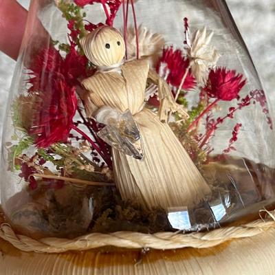 Mushroom Glass Straw figure terrerium