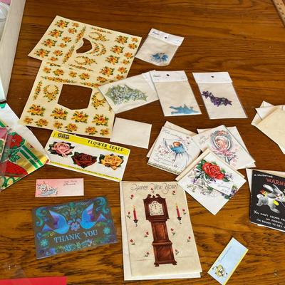 Vintage wrapping supplies