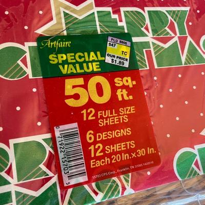 Vintage wrapping supplies