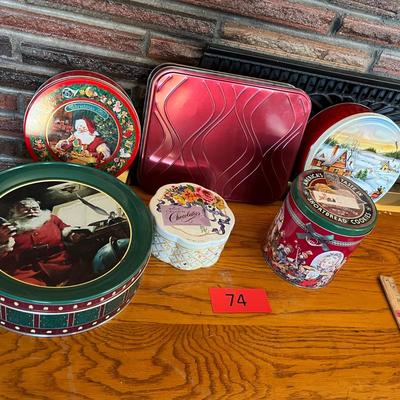 Christmas tins