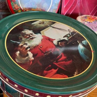 Christmas tins