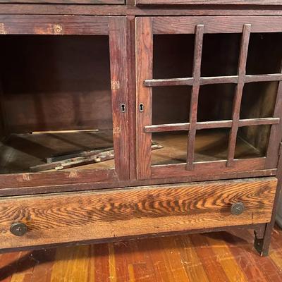 Mission Oak Arts & Crafts Cabinet