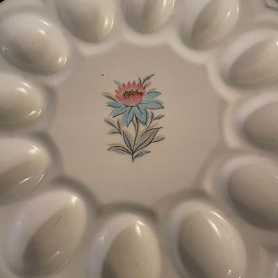 Vintage 9" Egg Plates